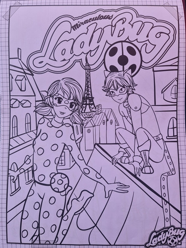 Super Croquera Lady Bug Para Pintar ,jugar Y Recortar