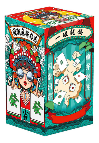 Jongg Juego De Cartas De Viaje 144 Cartas/juego Estilo B