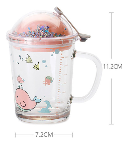 Tarro Para Botella De Agua, Vaso Transparente Con Vaso Para