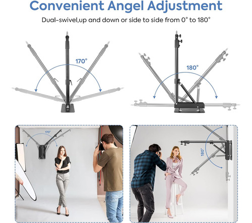 Brazo Triangular De Montaje Pared De 133 Cm Rotación F...