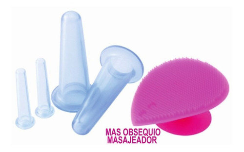 Set  Ventosas Silicona Facial Más Obsequio