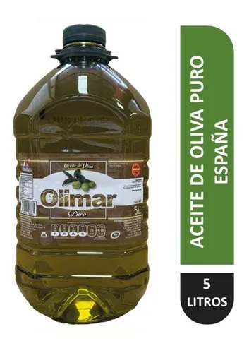 Imagen 1 de 2 de Aceite De Oliva Puro Español Olimar 5 Litros ¡envío Gratis!
