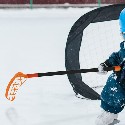 Hockey Stick Floor Ball Ball Player Player Longitud Naranja