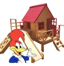 Comprar Casita Infantil Madera Tobogan Trepador Mangrullo Juegos Hoy