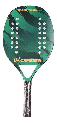 Raquete De Beach Tennis Fibra Carbono Verde Verde2