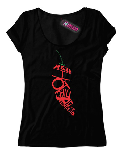 Remera Mujer Red Hot Chili Peppers Aji Rp348 Dtg Premium