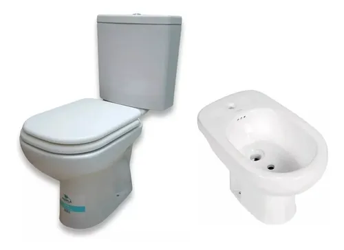 Combo Pringles Cuarzo Inodoro Deposito Asiento Bidet 1