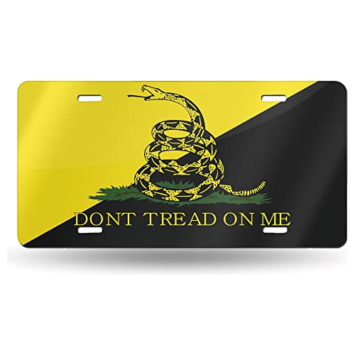 Placa De Matrícula Don't Tread On Me Parte Delantera...
