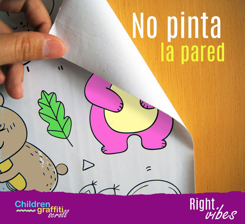 Rollo De Papel Para Colorear Grafitti Para Niños De 3 Metros