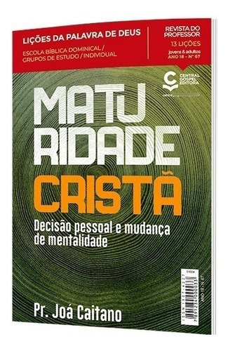 Revista Ebd Jovens E Adultos Professor - Lições Bíblicas Cg