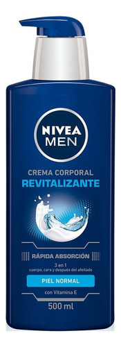 Crema Corporal Nivea Men Revitalizante Humectante 500ml