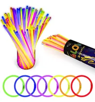 Comprar 100 Pulseras Fluor Luminosas Barras Led Fiesta Cotillón