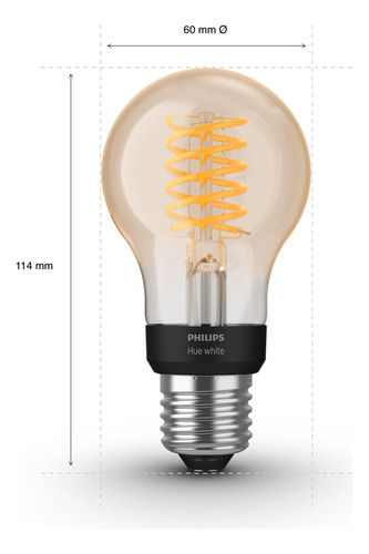 Philips Hue White Ampolleta Led Filamento Bluetooth E27 A60