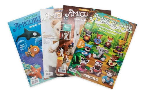 Kit 5 Apostilas Amigurumi Edições Exclusivas Círculo Crochê