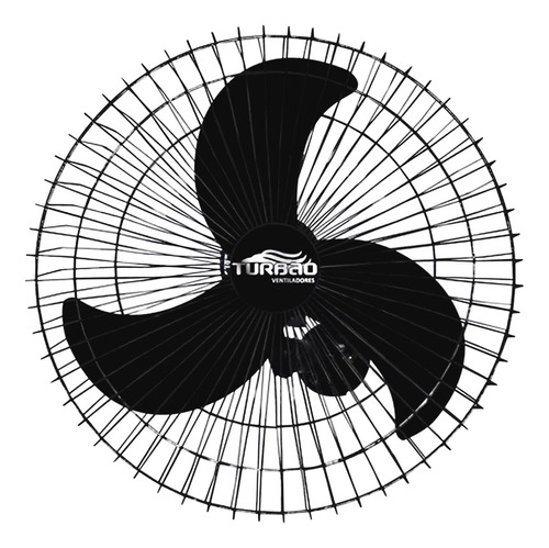 Ventilador Oscilante Parede 60cm Preto Bivolt Turbão +forte