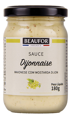 Maionese Beaufor Com Mostarda De Dijon 180g