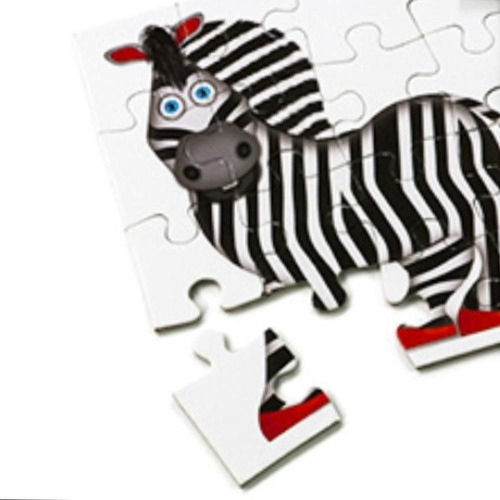 Imagen 4 de 4 de Zoologico Juego De Mesa Infantil X4 Puzzle 16/25 Pzas Rh Ful
