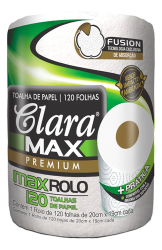 Papel Toalla Cocina Clara Maxi Rollo X 120 Toallas Otec