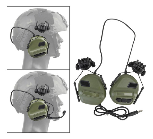 Casco Auriculares Orejeras Orejeras Defensor Para Ptt Radio