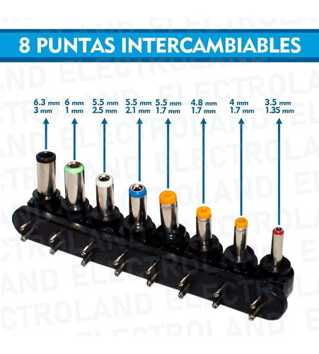 Imagen 2 de 2 de Cargador Universal Notebook Laptop Netbook Hp Toshiba Acer