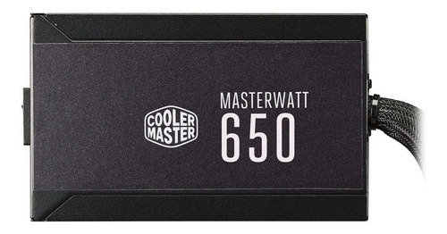 Fuente Cooler Master Masterwatt 650w 80+ Bronce Modular Color Negro