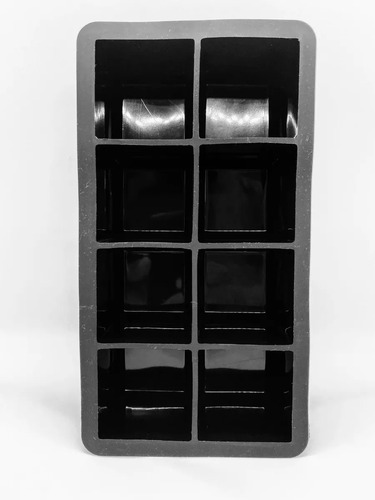 Cubetera De Silicona Black Xxl - Pack Por 2 Unidades. Color Negro