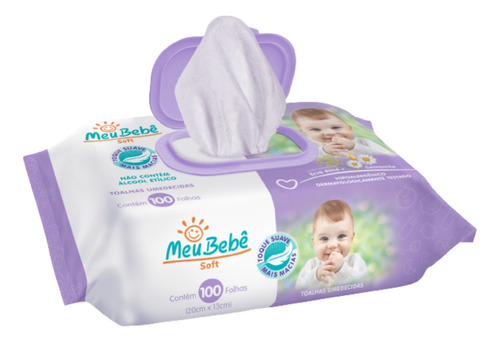 Toalha Umedecida Meu Bebê Soft 1000 Folhas (10undx100fls)