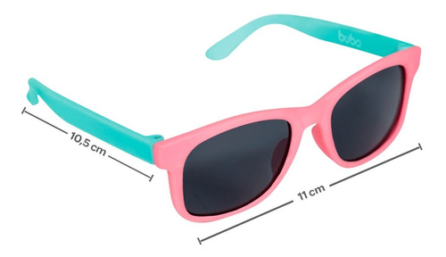 Imagem 1 de 8 de Óculos De Sol Rosa Bebe Infantil 100% Uva Uvb Flexível 0-36m