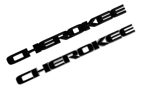 Emblema Logo Cherokee Jeep Con Borde Compass Grand Wrangler
