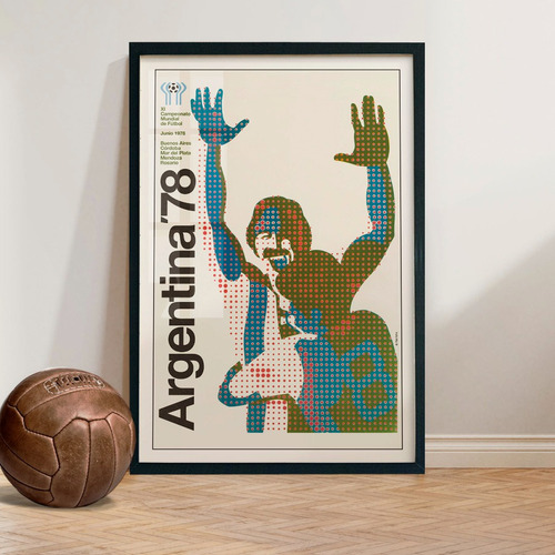 Cuadro 60x40 Futbol - Poster Argentina - Mundial 78