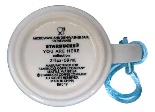 Starbucks Macau, You Are Here Collection, Taza Espresso 59ml Color Azul Hawaii