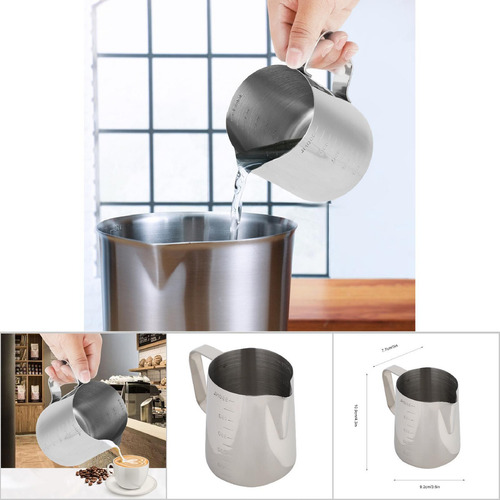 Bote Para Hacer Espuma De Café De Acero Inoxidable De 600 Ml