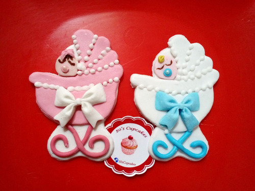 Cookies Decoradas Baby Shower Nacimiento Bautismo Souvenir