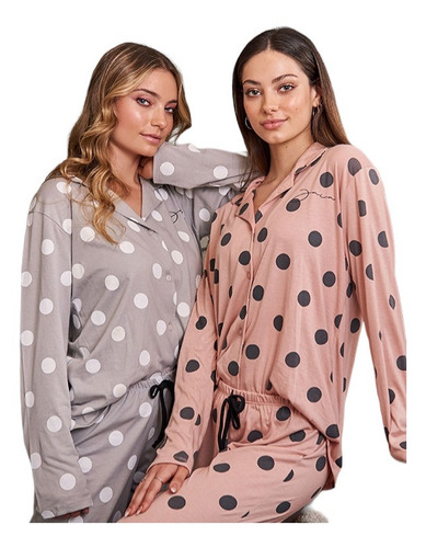 Pijama Abotonado Lunares . Jaia 23004