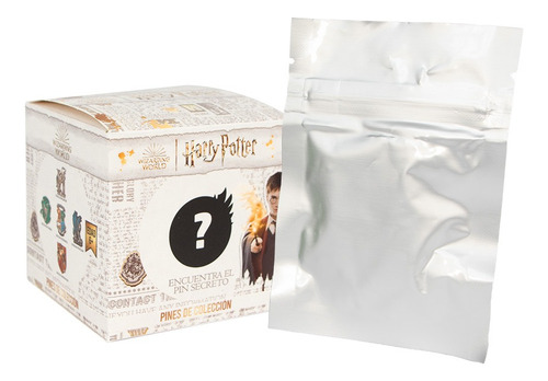 Pin Metálico Coleccionable Sorpresa Mistery Harry Potter Color Blanco