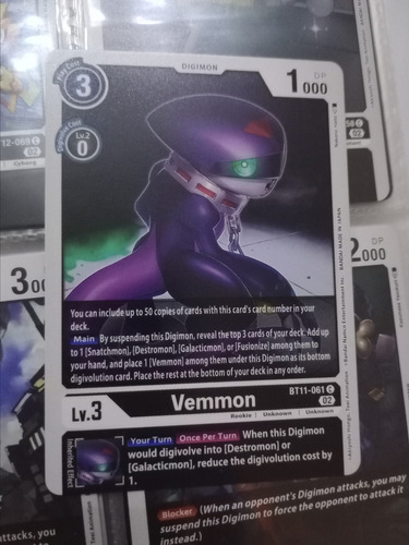 Vemmon - Dimensional Phase (bt11)-carta Digimon