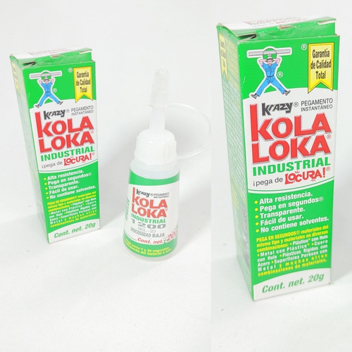 Kola Loka Cola Industrial 20g Pegamento Pega Todo No Se Seca
