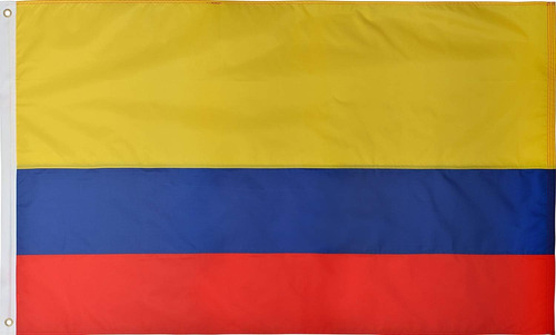 Colombia - Bandera Colombiana Bordada De Nailon 210d De 3 X 