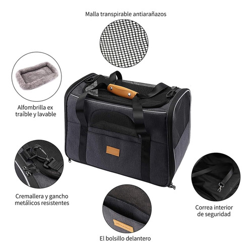 Bolsa Mascotas Plegable Portátil Perros,transpirable Mochila