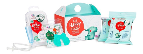 Kit Happy Baby Likluc Aspirar Baby + 2 Assoar Baby + Pikluc Cor Branco