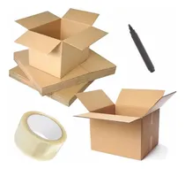 Comprar Pack Cajas Para Mudanzas Con Marcador Y Cinta Adhesiva