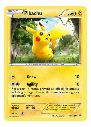 Cartas Pokemon Pikachu 48/162 Xy Breakthrough