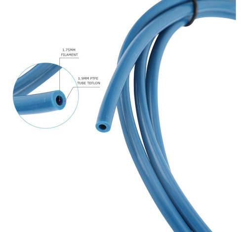 Imagen 6 de 6 de Tubo Bowden Capricorn Ptfe Teflón Original 1m