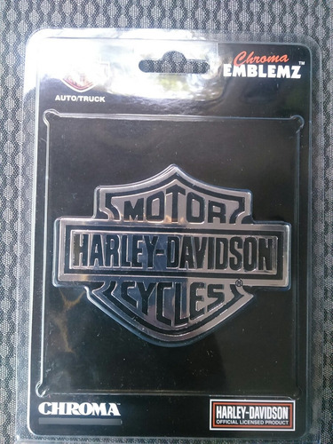 Emblema Cromado Harley Davidson Auto Moto