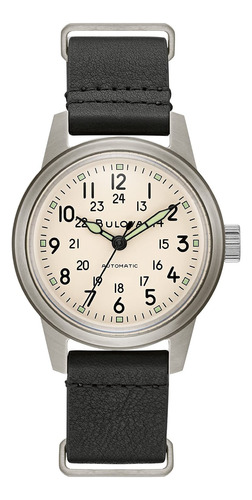 Reloj Automático Bulova Military Heritage Hack Para Hombre