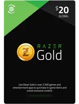 Comprar Tarjeta Razer Gold Gift Card 20 Usd Global - Código Original