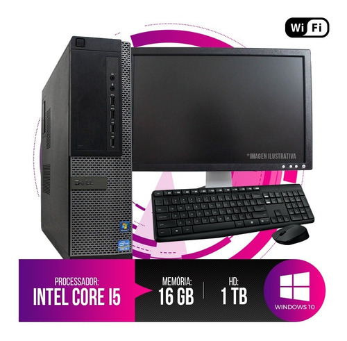 Pc Dell Optiplex Intel Core I5, 16gb Ram Ddr3, Hd 1tb