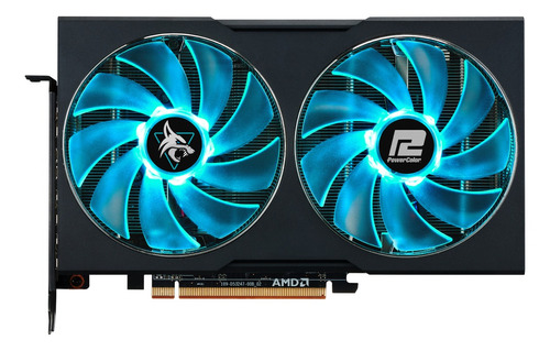 Tarjeta De Video Amd Powercolor  Hellhound Radeon 6600 Series Rx 6600 Axrx 6600 8gbd6-3dhl 8gb