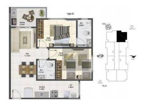 Imagem 16 de 20 de Apartamento Com 2 Dormitórios , Incluso No Programa Minha Casa, Minha Vida, Escritura Grátis,- Guilhermina - Praia Grande/sp. - Ap1468