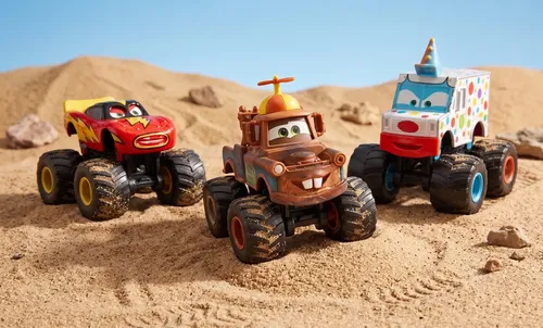 Disney Pixar Cars Toon Monster Truck Mater 3 Pack 2010 Msi | Meses